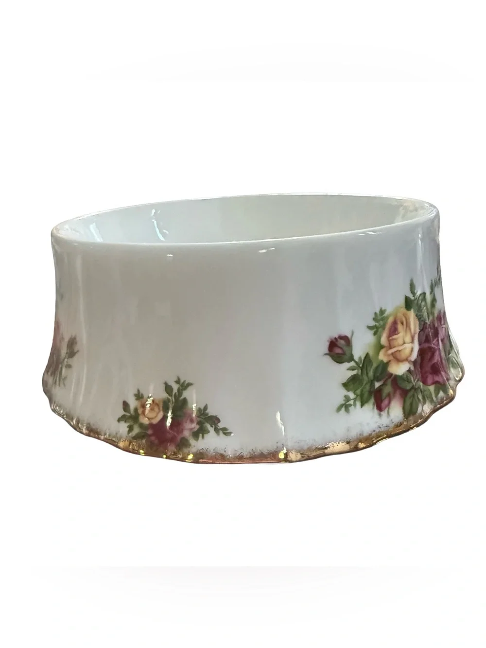 Royal Albert Old Country Roses Fine China Pet Bowl NIB Cottagecore Grandmacore